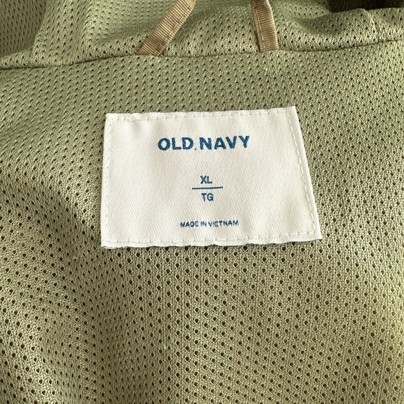 Old Navy Military Jacket Unisex XL Green Utility Cargo Hooded Outdoor Casual - Picture 5 of 7